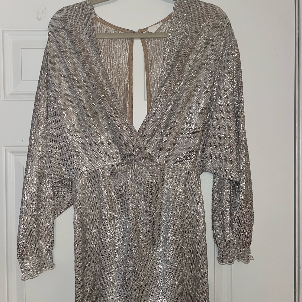 By Together Silver/Gold Sequin Jumpsuit